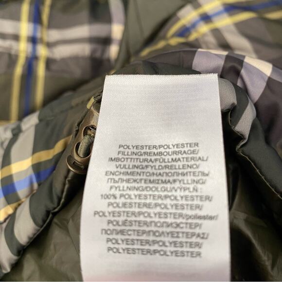 Lauren Ralph Lauren Green Plaid Puffer Quilted Jacket Loden Check size medium - Picture 14 of 14